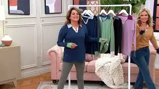 Cuddl Duds Comfortwear V-Neck Polo Top Polo Top on QVC