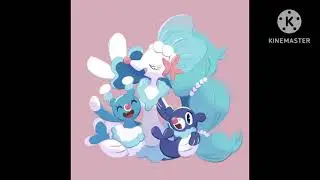 Pokemon Popplio Brionne Primarina Swimming In Blue amv
