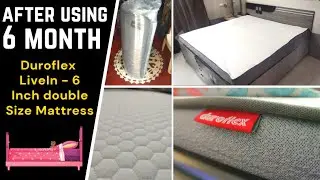 After Using 6 month Duroflex LiveIn -  6 Inch double Size Mattress review [ 2024 ]