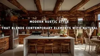 Modern Rustic Style that blends contemporary elements with natural