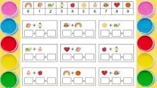 Emoji Addition for Kids 😊➕🎨 | Fun Math Learning | ABC123 Colorful Minds | Easy Addition for Nursery