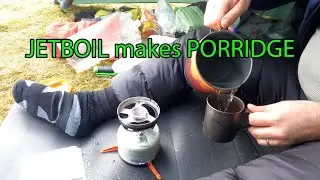 Making Tea & Porridge JETBOIL MINIMO | Wild CAMPING Dartmoor | DD Pyramid tent | two camera set up
