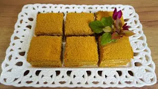 ТОРТ МЕДОВИК БЕЗ РАСКАТКИ  КОРЖЕЙ /My Easy Medovik Recipe - Honey Cake!  