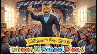 Children&rsquo;s Day with Tulcoon cat in School | Funny Hinglish Storytelling&nbsp;For&nbsp;Kids