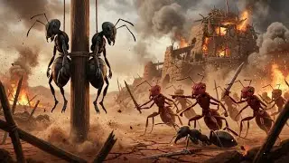 Black Ant Colony 🆚 Red Ants | Cartoon Ant War Begins | Ant War Part 1 🐜🔥