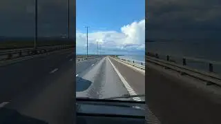 Scenic route &Oslash;resund Bridge (Malm&ouml;-Copenhagen) #campertravel #campervan #campervantour #roadtrip