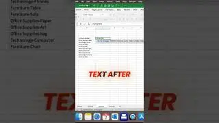 Text before and after function in Excel #exceltips