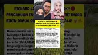 PENGAKUAN INSANUL BIKIN RICHARD LEE MELEDAK! DRAMA INARA MEMANAS #shorts
