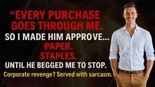 Micromanager Wanted Control&mdash;So I Made Him Approve Every Pen ✏️ | Office Revenge Story #revengestory