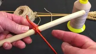 Straw Work Techniques: Clove Hitch