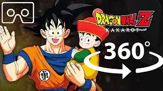 VR 360&deg; Dragon Ball Z Kakarot | Goku and Gohan |  DBZ. Flying Nimbus. Fishing. Piccolo. Dinosaur.