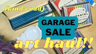Garage Sale Art Haul - Vintage Art Supplies