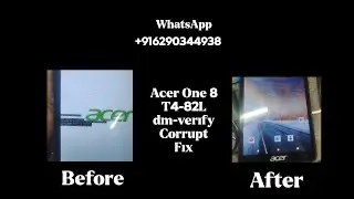 Acer One 8 T4-82L dm-verify Corrupt Paid Service 