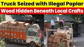 Truck Seized with Illegal Poplar Wood Hidden Beneath Local Crafts