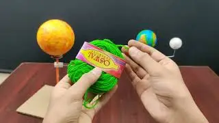 Earth & Moon Rotation Model || Science Exhibition Project Working Model || Solar System Model 🌏