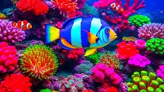 The Best 4K Aquarium – Soothing Jellyfish & Reef Fish with Sleep Music for Deep Relaxation