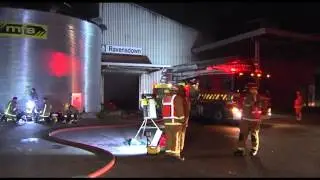 A Storage factory escapes major fire damage  Auckland