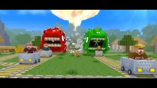 kh JJ and Mikey Become TRAIN EATERS   Maizen Minecraft Animation