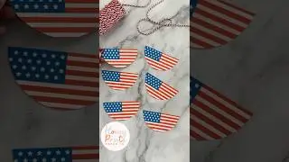 🇺🇸DIY Paper flag banner! Download printable at HoneyPrintsPaperCo.com