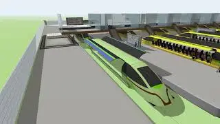 Hyperloop - widok og&oacute;lny - model symulacyjny koncepcji