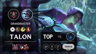 Talon Top vs Nocturne - KR Grandmaster Patch 11.13