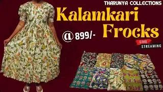 Kalamkari cotton frocks @7386669231 #kalamkari #frocks #fashion #partywear #kurti #online