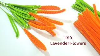 DIY Tutorial Flowers ! Pipe Cleaner Easy to Make Lavender Flowers by Handmade for Everyone.