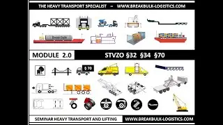 Schulung Schwertransport und Genehmigung STVZO - Module 2.0 &ndash; Gesetz STVZO &sect;32,  &sect;34, &sect;70