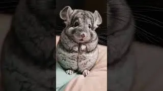 Healing Pets Shorts｜Shy Chinchilla Swaying 🐭💕
