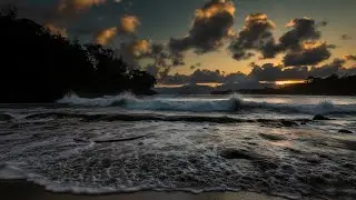 Ocean Waves for Evening Wind Down 🌙 | Gentle Ocean Sounds (Dark Screen)