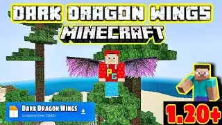 Dark Dragon wings | Mod for Minecraft | Pocket edition |😱😈🔥 #viral #video #minecraft #gaming.
