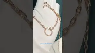 Custom Made Cartier Juste Un Clou Nail Necklace 18K Real Gold For Men And Women