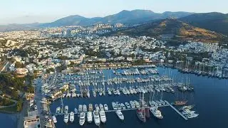 Boats Moored In Port Stock Video