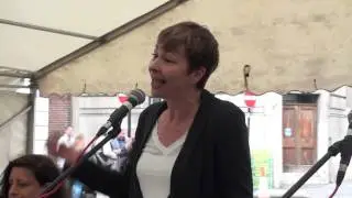Caroline Lucas speaks at the People's Assembly 'Climate Crisis & Green jobs'
