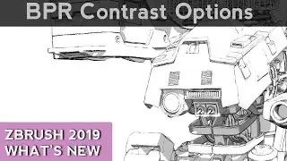 018 ZBrush BPR Filter Contrast Options