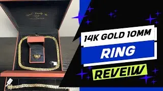 Revealing a 10mm Miami Cuban Link Ring 14K Gold from Daniel Jewelry. #Danieljewelry #14karatgold