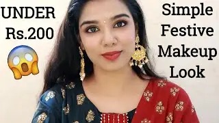 🔥Diwali Makeup Under 200 |Quick & Easy Indian Festival MAKEUP TUTORIAL in Tamil | Diwali look 2021