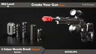 Gun Creation With Blender Series (Muzzle Breake) 