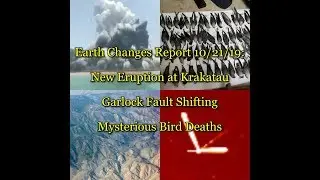 Earth Changes Report 10/21/19: Eruption at Krakatau, Garlock Fault Shifting, Mysterious Bird Deaths