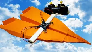 How to make simple RC airplane / DIY origami RC paper 