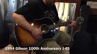 1994 Gibson J-45 100th Anniversary Slope Shoulder Dreadnought Acoustic Guitar