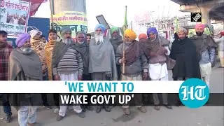 Watch: Protesting farm leaders observe day-long fast, AAP joins hunger strike