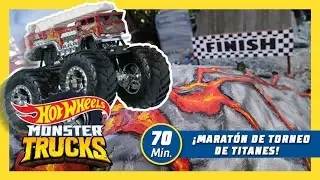 ¡MARATÓN de Monster Trucks TORNEO DE TITANES! 🏎🏆  | @HotWheelsEspañol