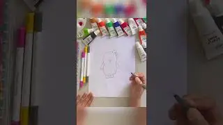How to Draw a Cartoon Penguin: Easy and Cute Tutorial for Kids | simple & easy Penguin #penguin