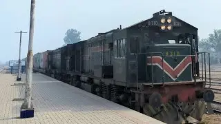 🚂 Goods Train Arrivel At Khanewal Junction Pakistan Railway Train 