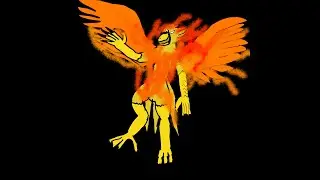 Anthro Fire Phoenix &clubs; Adoptable Speeddrawing