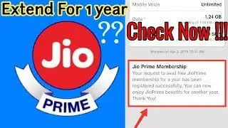 How to Check jio Prime !?  Extended for 1 year ! Upto 2019 activate