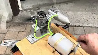OS Max BX-1 Large 2-Stroke Glow Engine Test Run