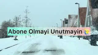 Hollanda’da 🇳🇱☃️Kar Yağdı! Böyle Çekileceğini Ben de Beklemiyordum 😂 #sneeuw #nederland #newvideo 