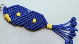 OmNidhiCreation.              macrame keychain tutorial video.  jaldi se join kariye